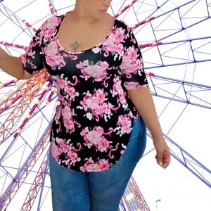 Torrid breast cancer awareness kitted super soft top